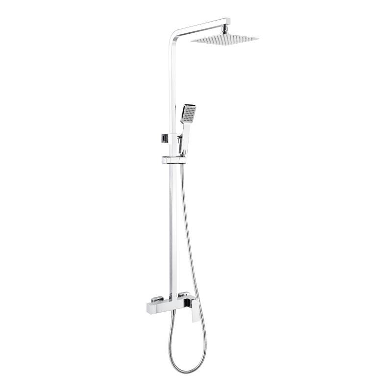 Conjunto ducha monomando pisa cromo-imex