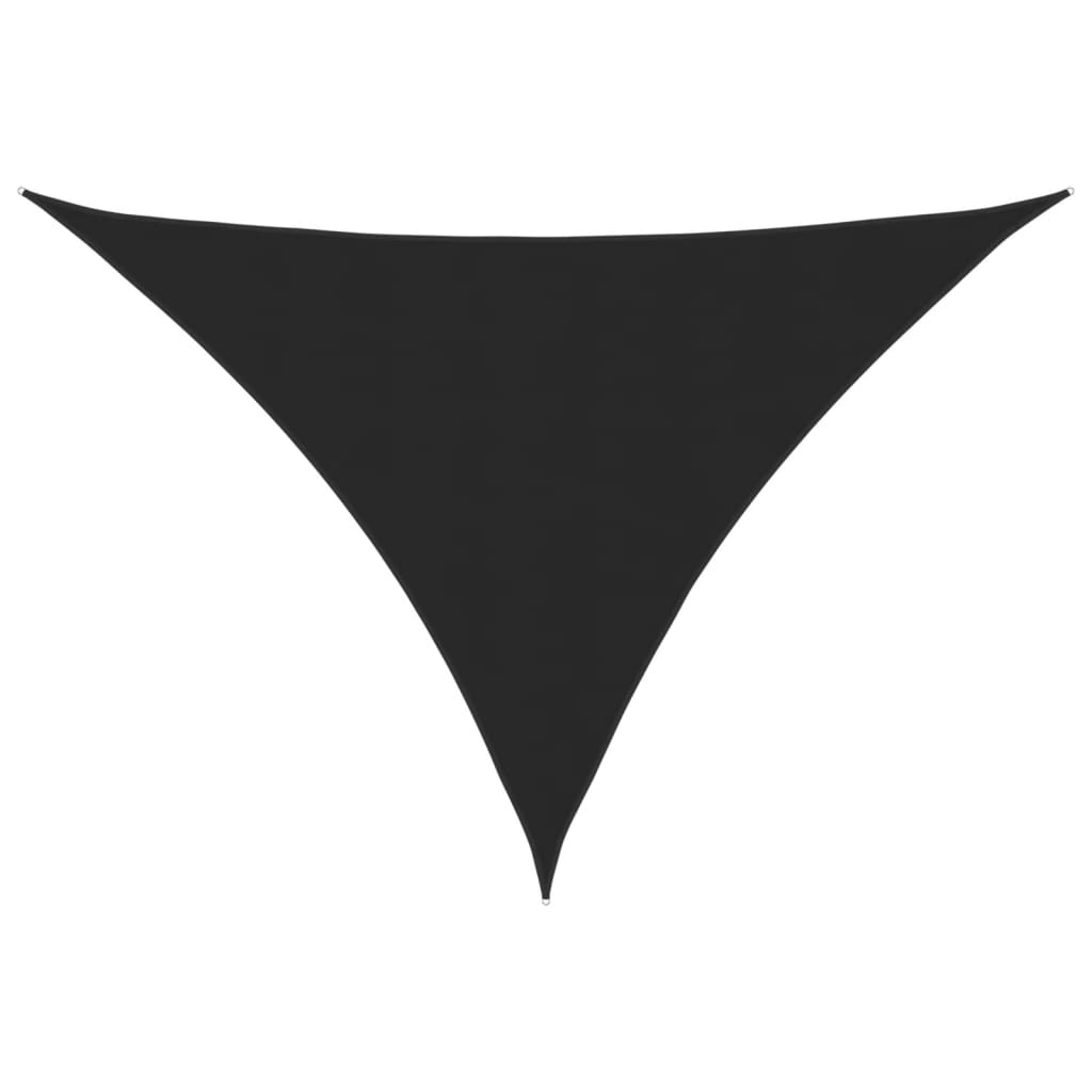 vidaXL toldo de vela triangular tela oxford negro 3,5x3,5x4,9 m