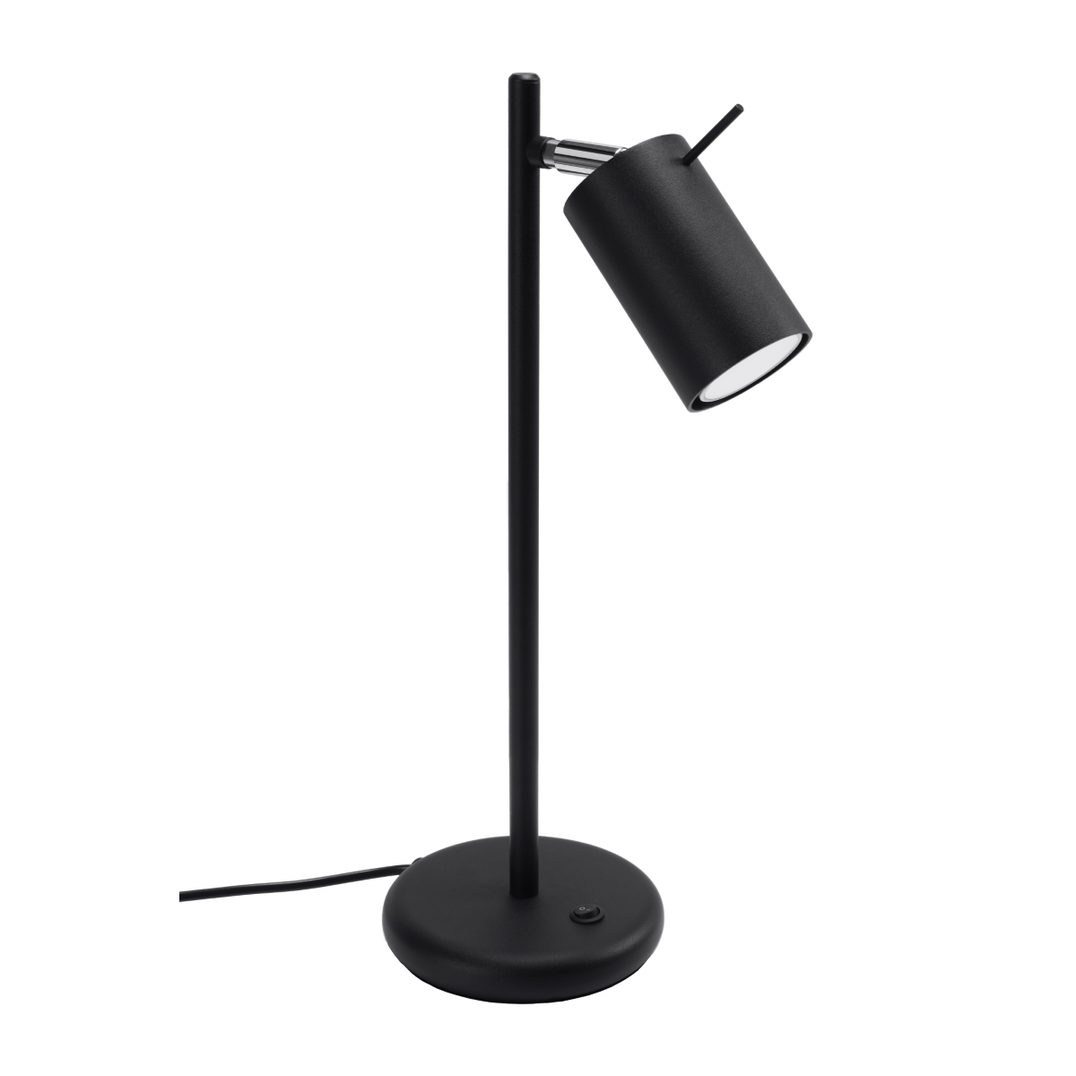 Lámpara de escritorio ring 1 negro acero 14.5x43x19.5cm