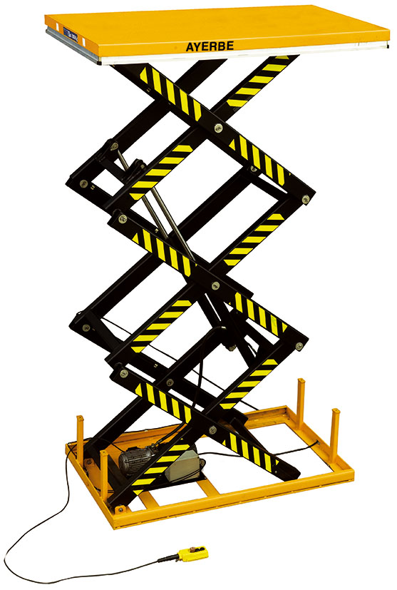 Ayerbe - 584165 - mesa electrohidráulica 1t/3m - ay-1030-emh triple tijera
