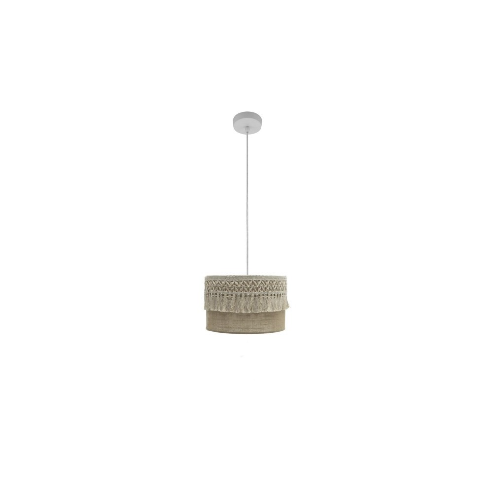 CoLGante ekaterina 1xE27 blanco/saco regx30x30 cm con pasamaneria