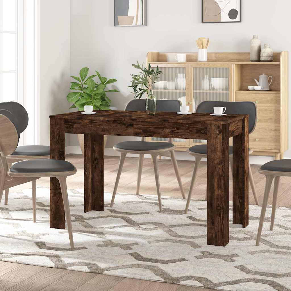 Mesa de comedor madera de ingeniería roble ahumado 120x60x76 cm oif310078