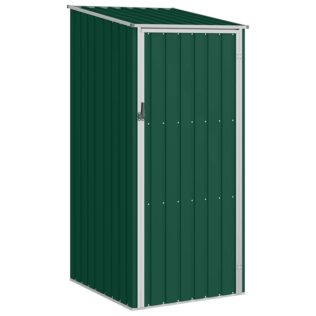 vidaXL cobertizo de jardín verde acero galvanizado 87x98x159 cm