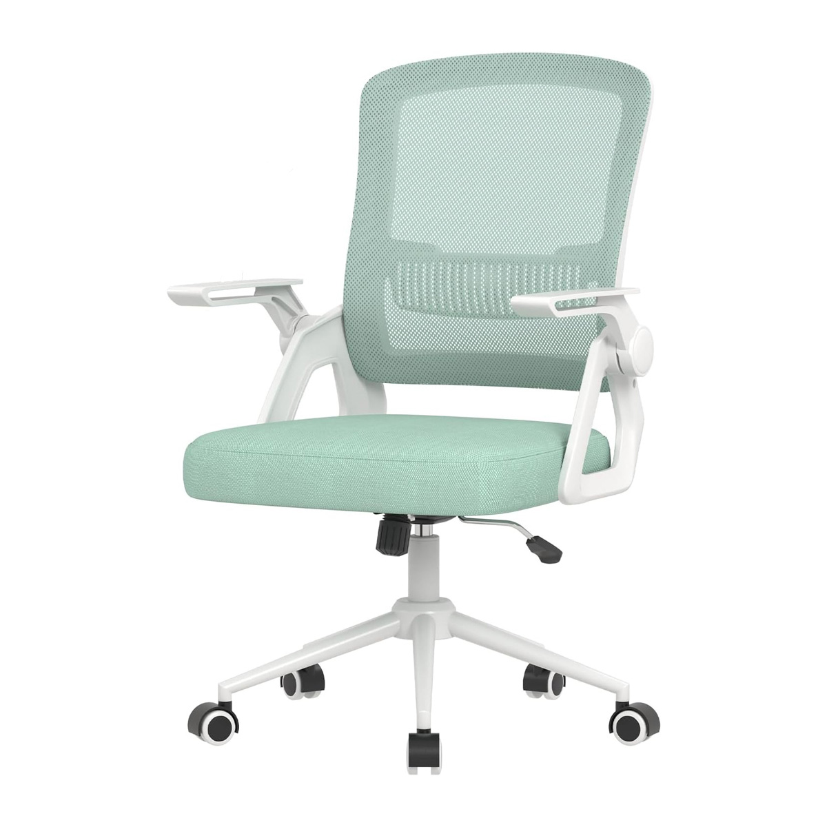 Rattantree silla de oficina ergonómica con reposabrazos plegables,verde
