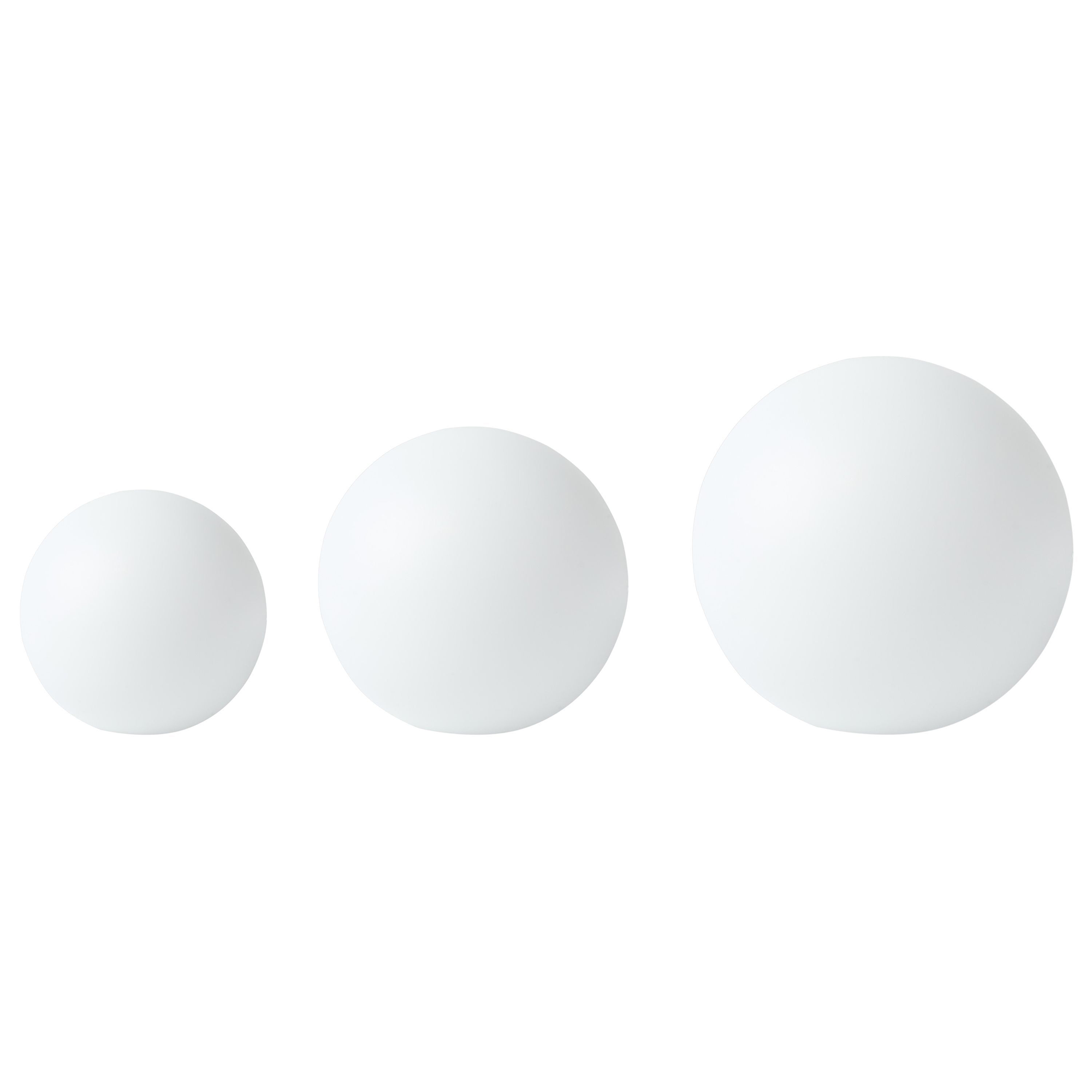 Conjunto de 3 lámparas LED solares de exterior lobaina con mando blanco