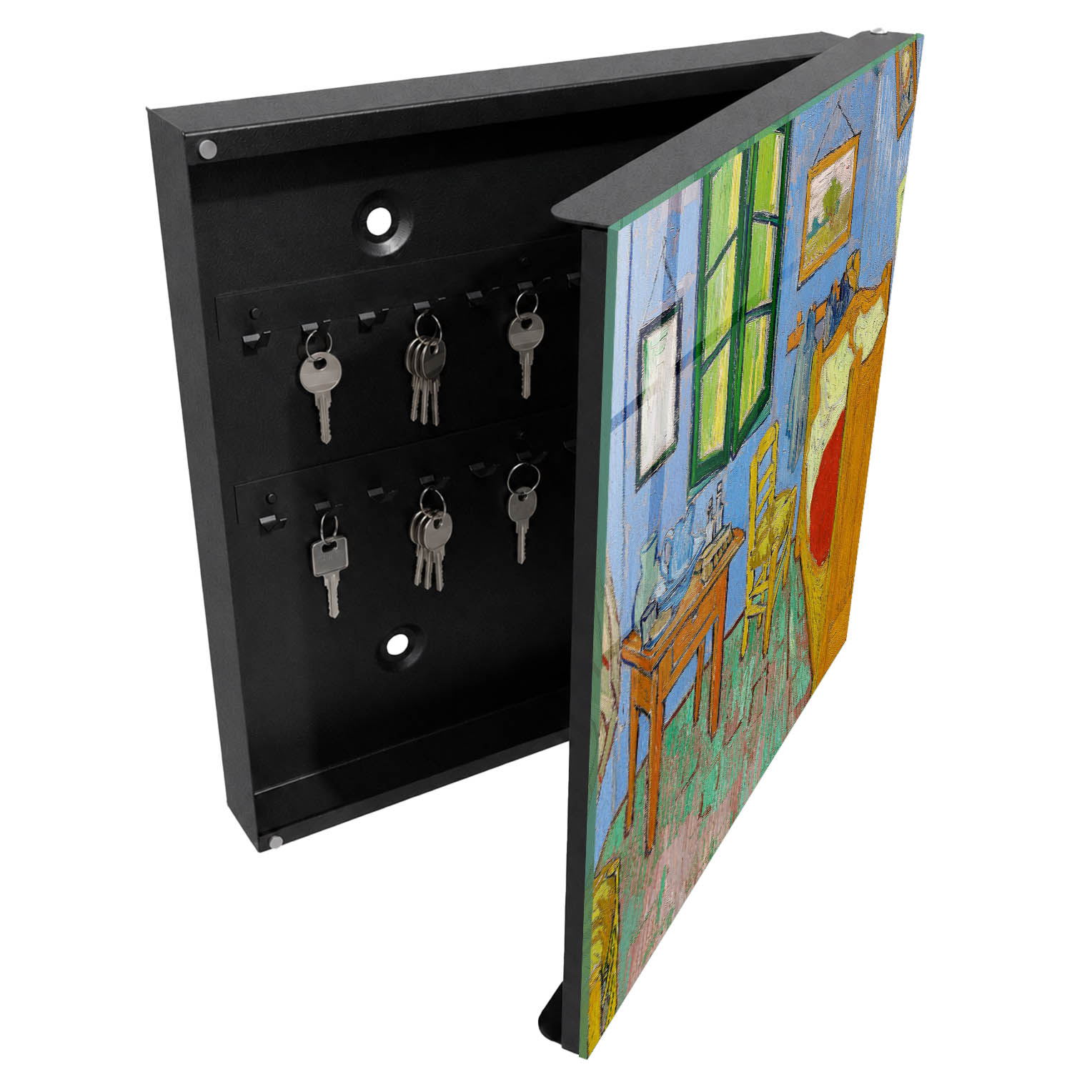 Guardallaves decorativo 30x30x5, apertura derecha tulup