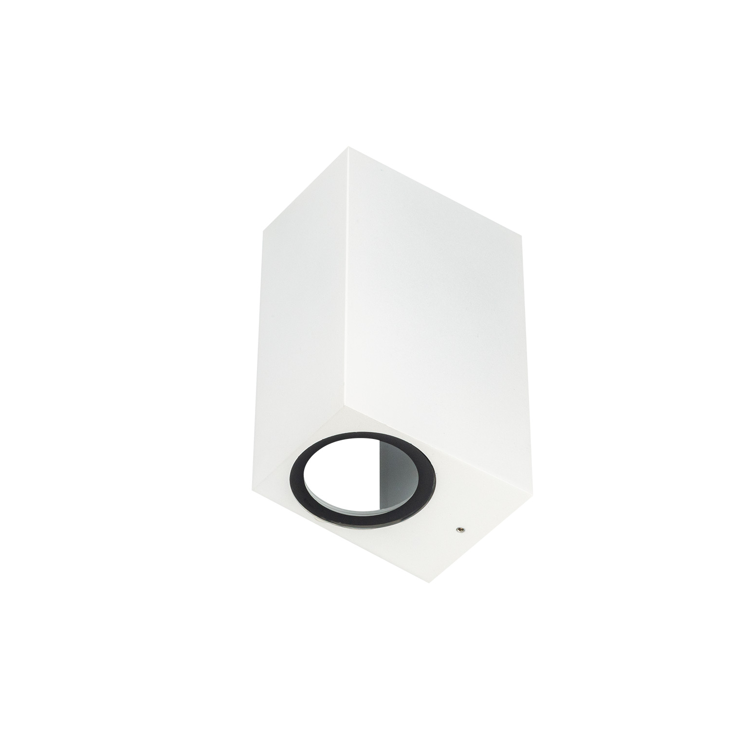 Apliques de pared rectangular para dos bombilla LED gu10 blanco(apcgu10-1b)