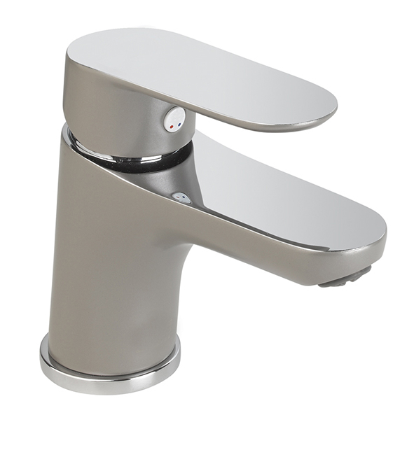 Grifo para lavabo cromado / gris kevon