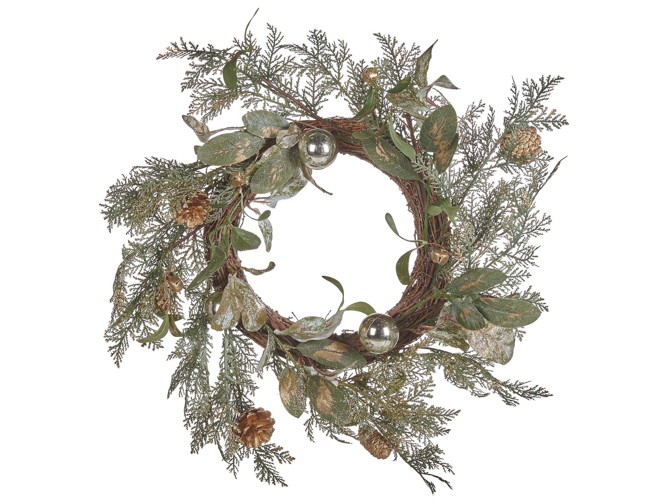 Corona de navidad hovila 45 cm dorado