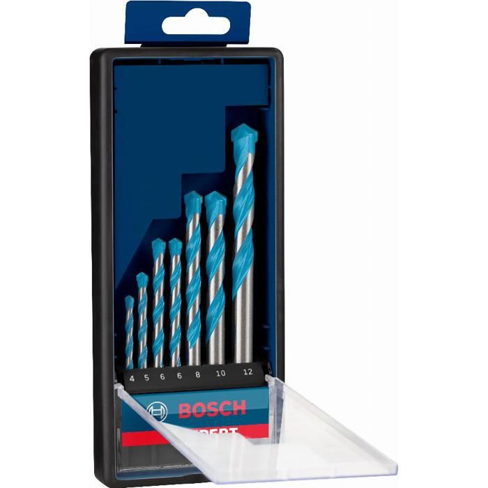Juego de 7 brocas multi materiales cyl-9 expert Bosch 4/5/6/6/8/10/12 mm -