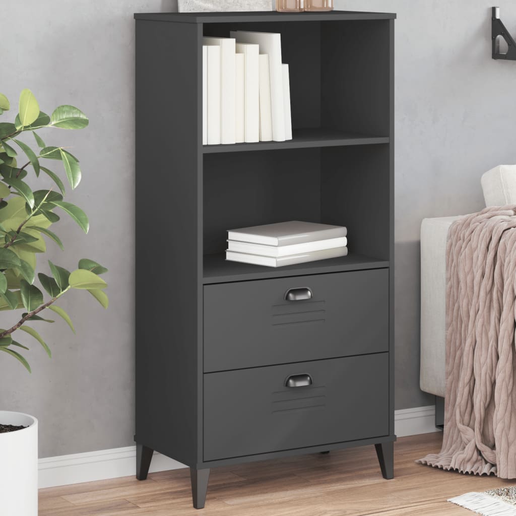 Librería viken madera de ingeniería gris antracita 60x35x123 cm