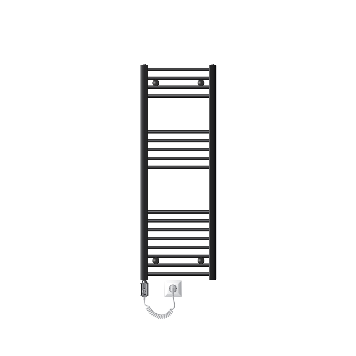 Radiador toallero eléctrico de baño sahara 400 x 1200 mm antracita