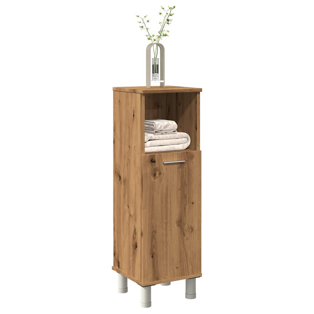 Armario de baño madera contrachapada roble artisan 30x30x95 cm esb5538