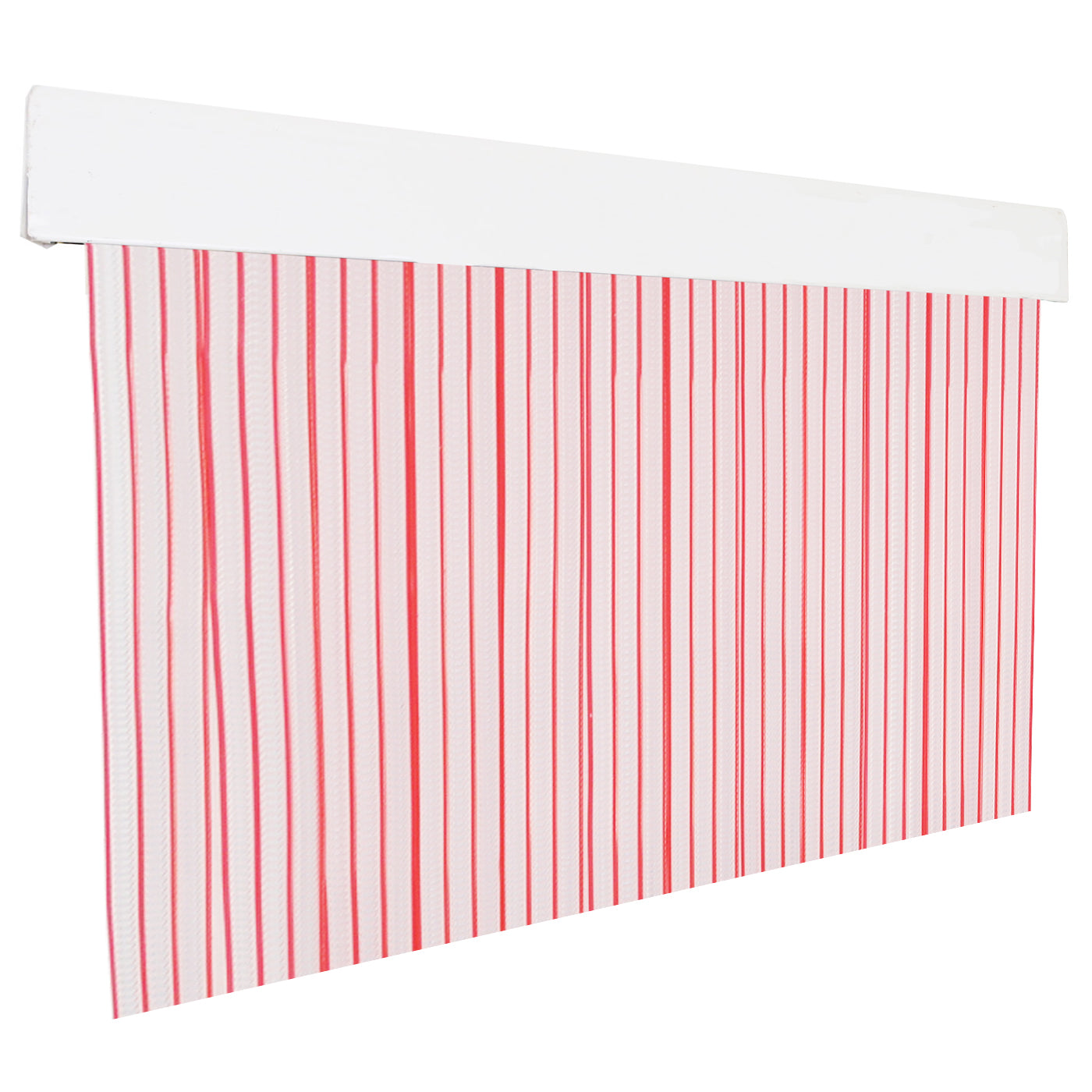 Cortina exterior o interior PVC(210x90cm, transparente+filo salmon p8)