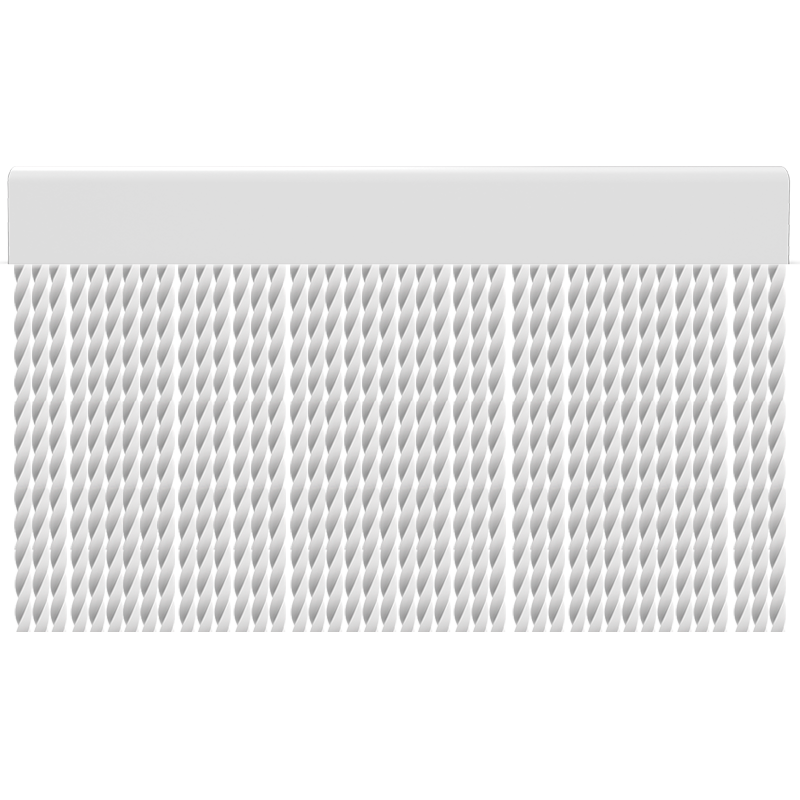 Cortina para puertas de PVC tube blanco / 90 x 210