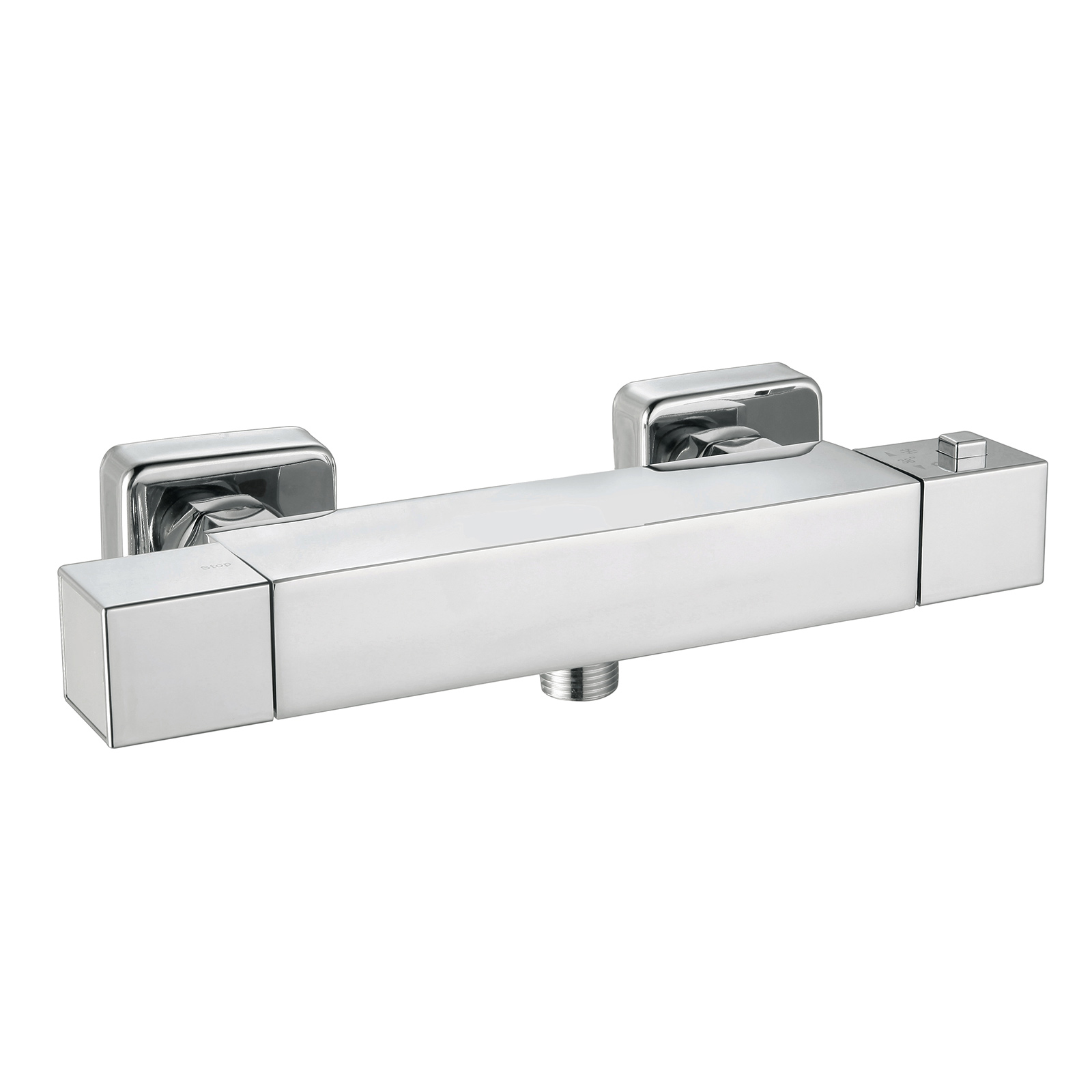 Grifo mezclador de ducha k2o chillout relax 26,2x6,3x7,1 cm diseño cuadrado