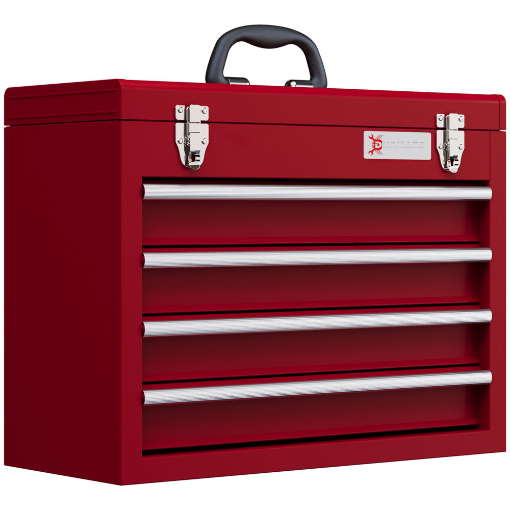 Caja de herramienta 51x22x39.5 cm acero color rojo durhand