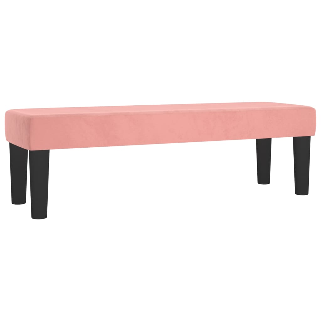 Banco rosa 100 x 30 x 30 cm terciopelo