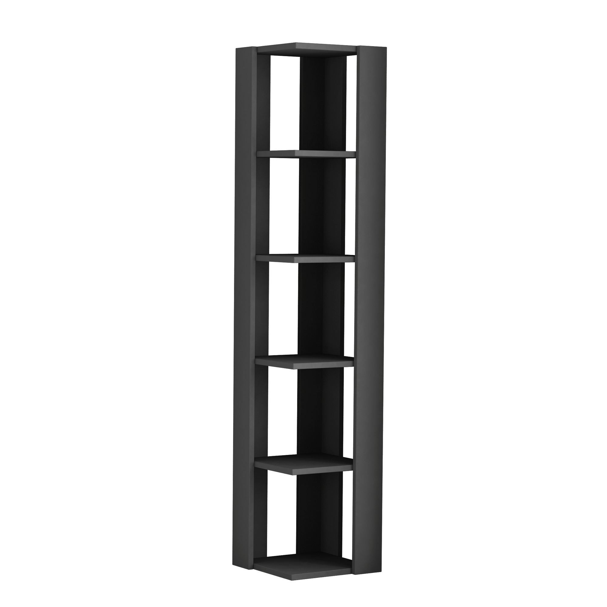 Estantería de madera <<nati>> - 32 x 32 x 161 cm - gris antracita