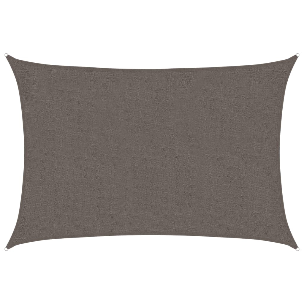vidaXL toldo de vela gris antracita hdpe 160 g/m² 2x2,5 m