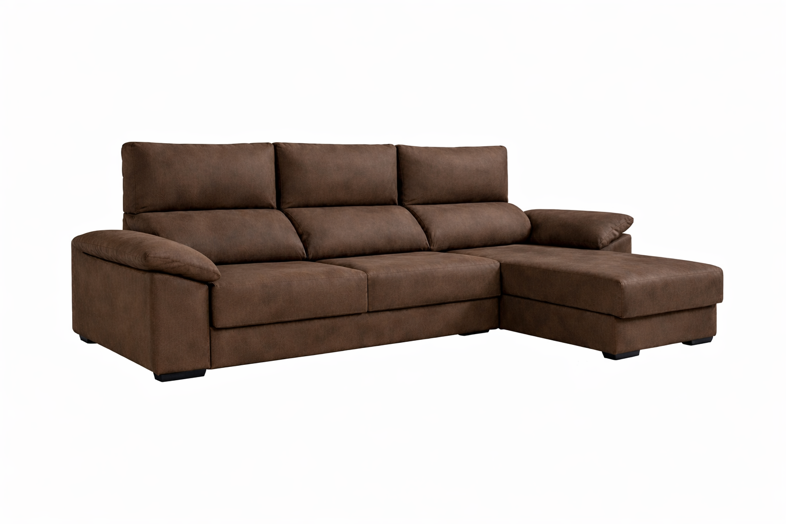Dupi sofá chaiselongue sleep pro | arcón reversible | marrón