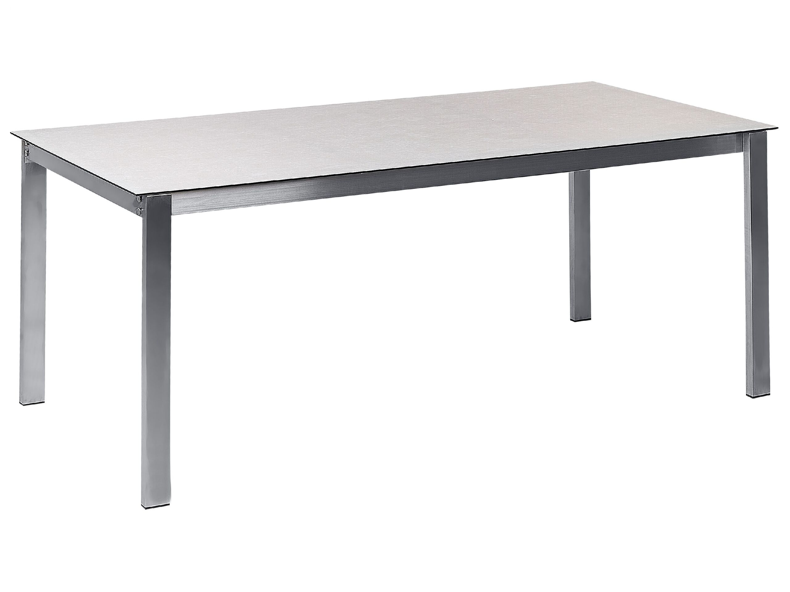 Mesa de jardín cosoleto 180 cm 90 cm vidrio blanco