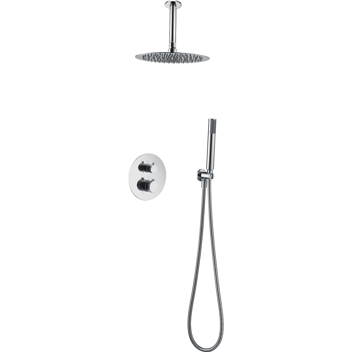 Imex - columna ducha empotrada termostática cromado serie top