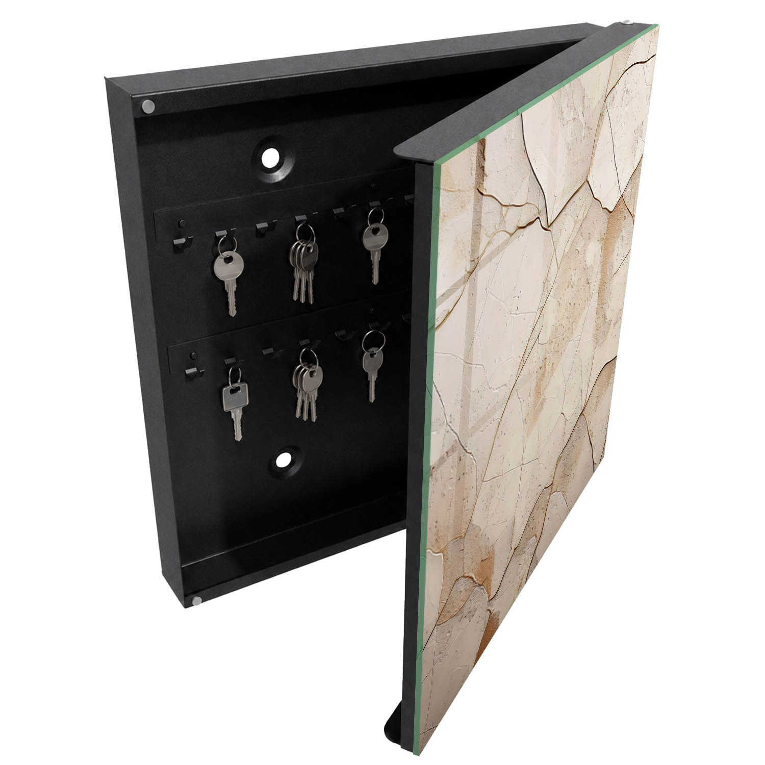 Caja para llaves de entrada 30x30x5, apertura derecha tulup