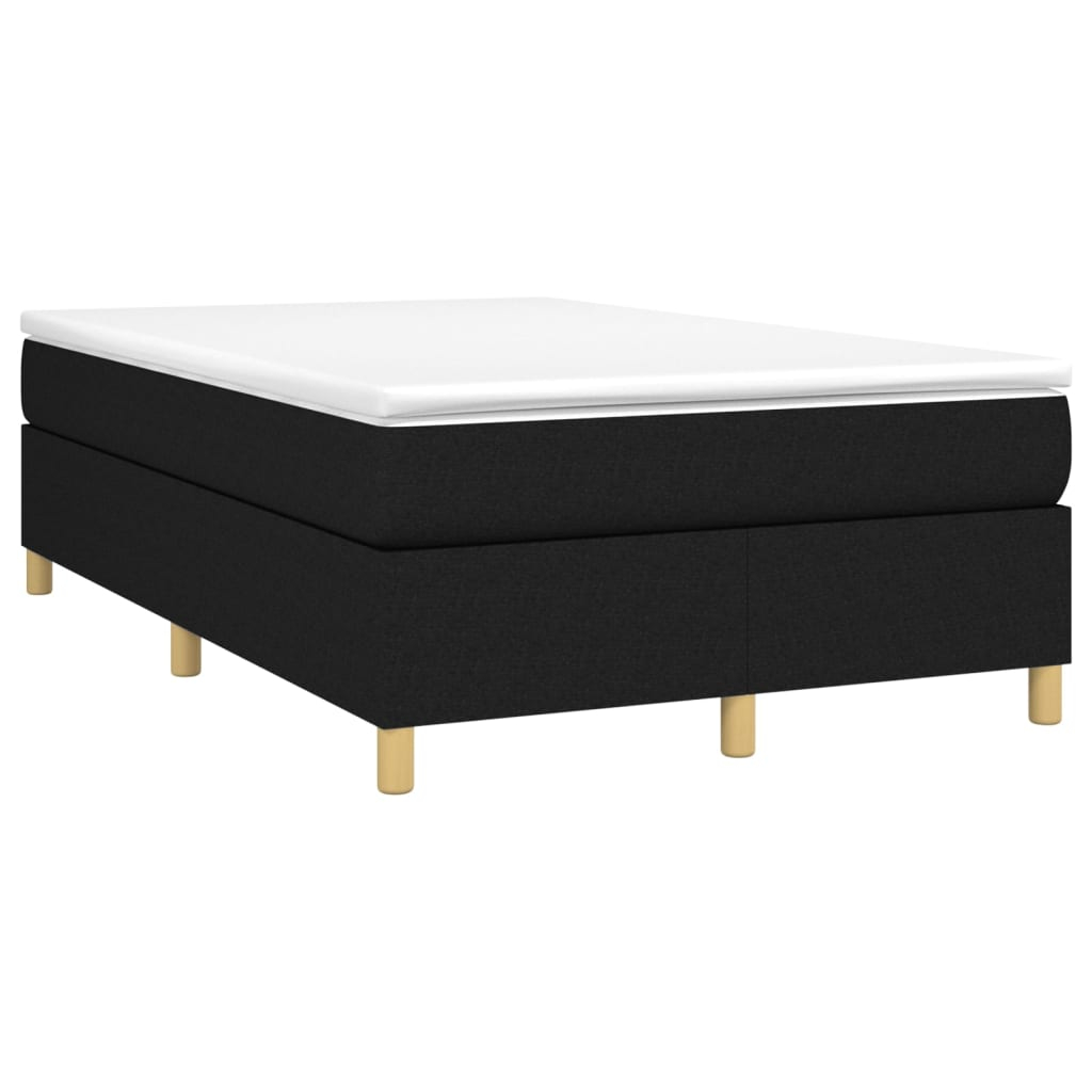 vidaXL estructura de cama con somier tela negro 120x200 cm