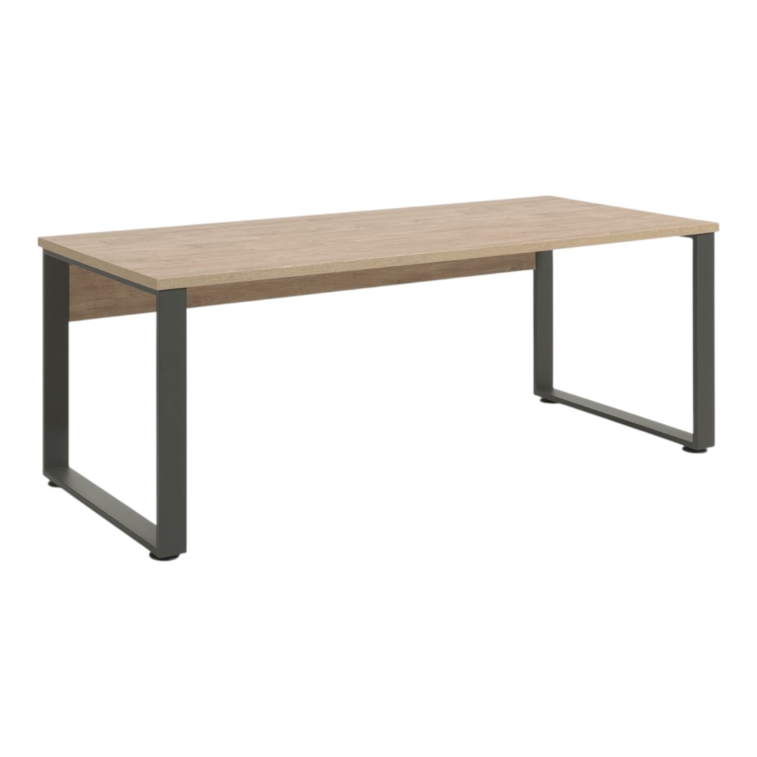 Escritorio profesional recto 170cm – roble dorado y negro – colección depé