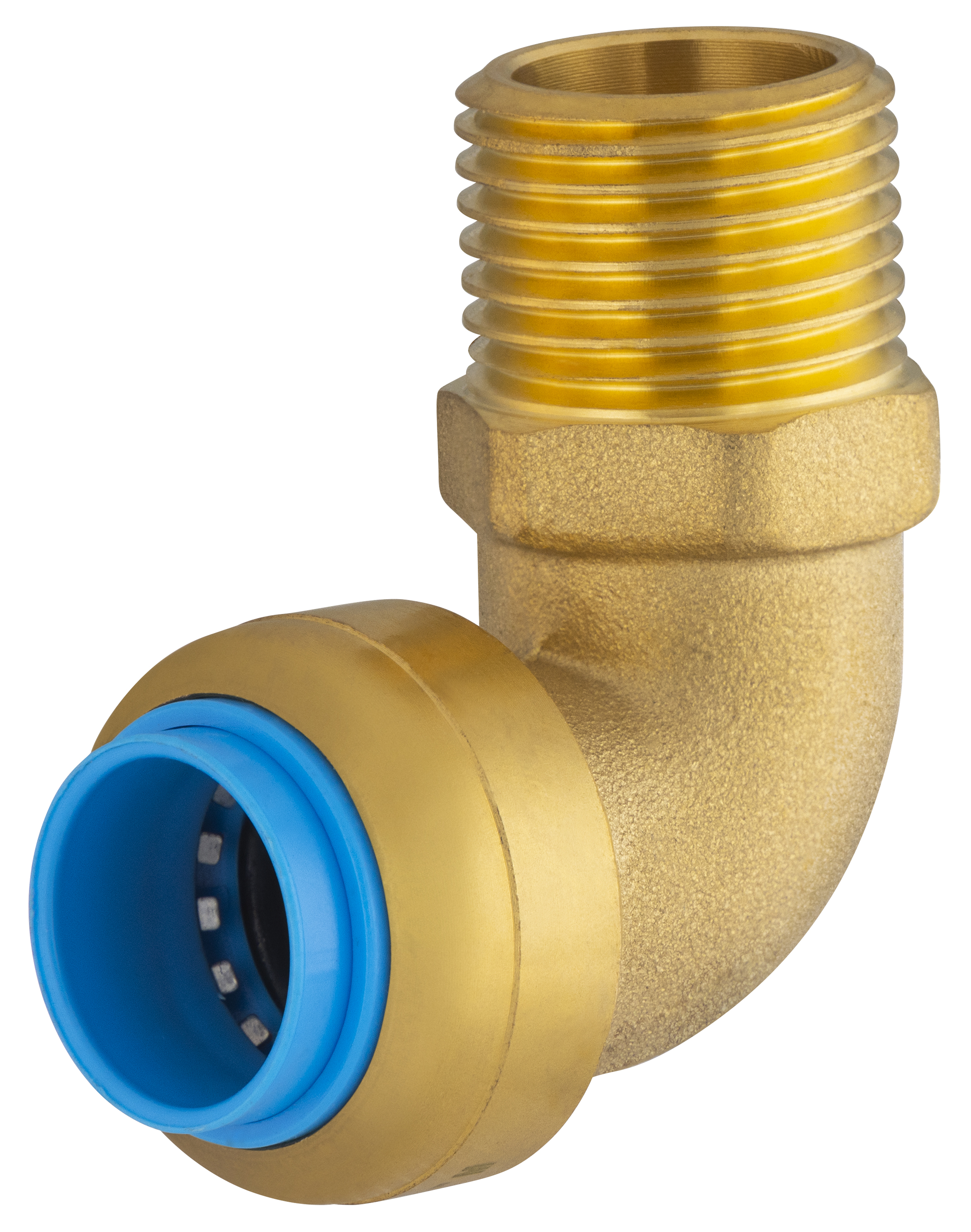 Conector automático universal codo ø16 macho (1/2) tout push