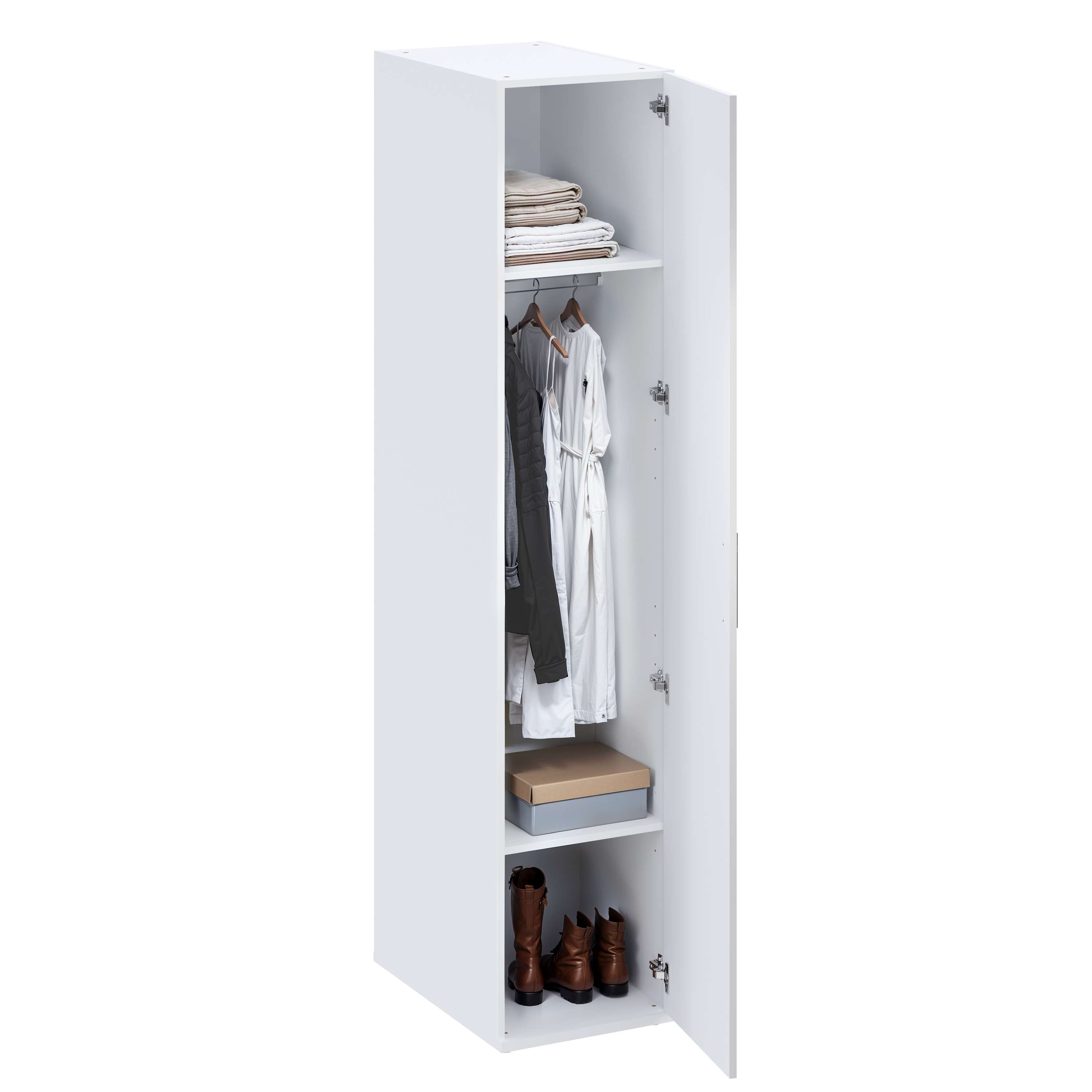Mueble armario para lavandería t-bath 43,5x208 cm blanco