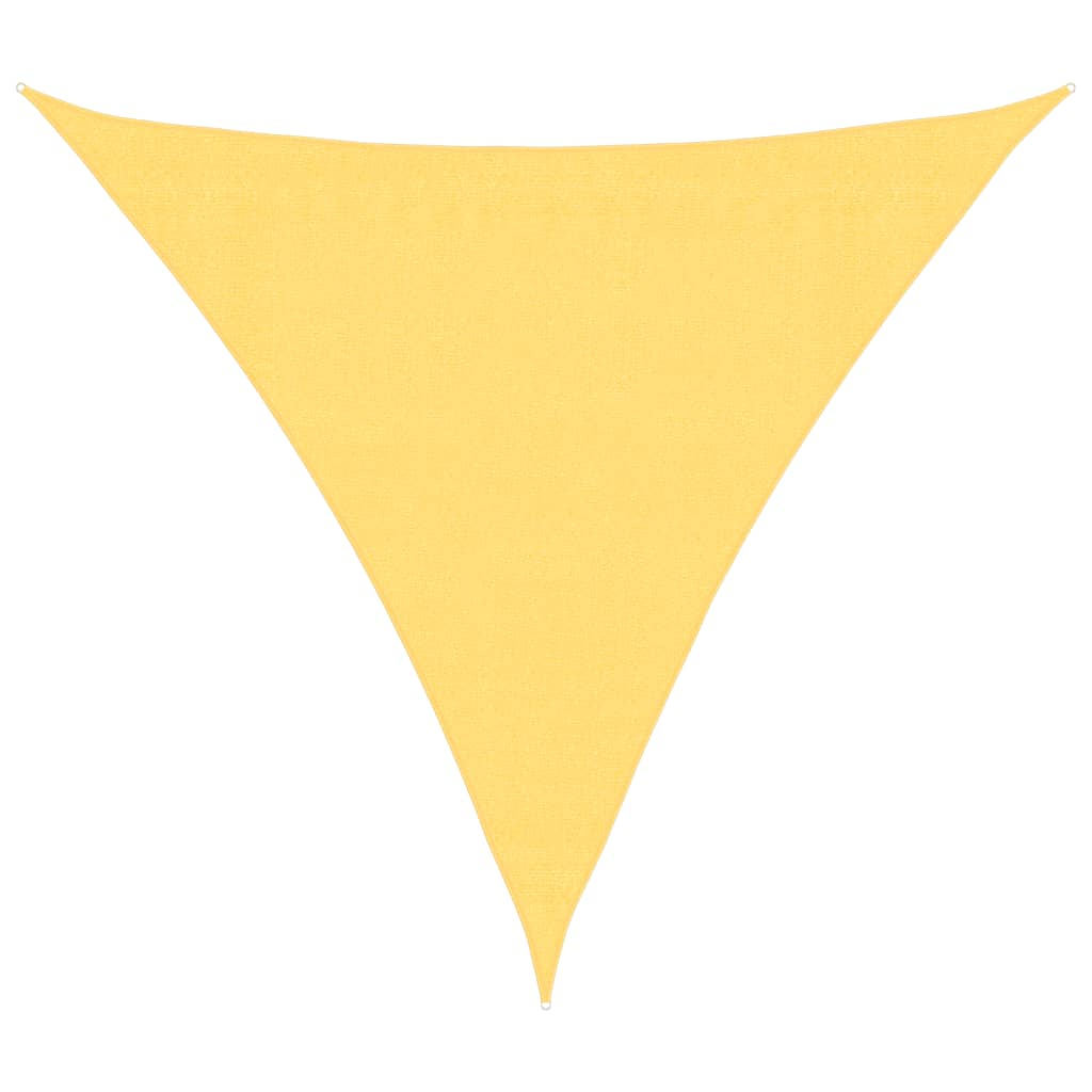 vidaXL toldo de vela triangular hdpe 3,6x3,6x3,6 m beige