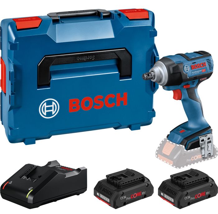 Atornillador de impacto a bat. Bosch gds18v-300 (con bats. Y cargador)