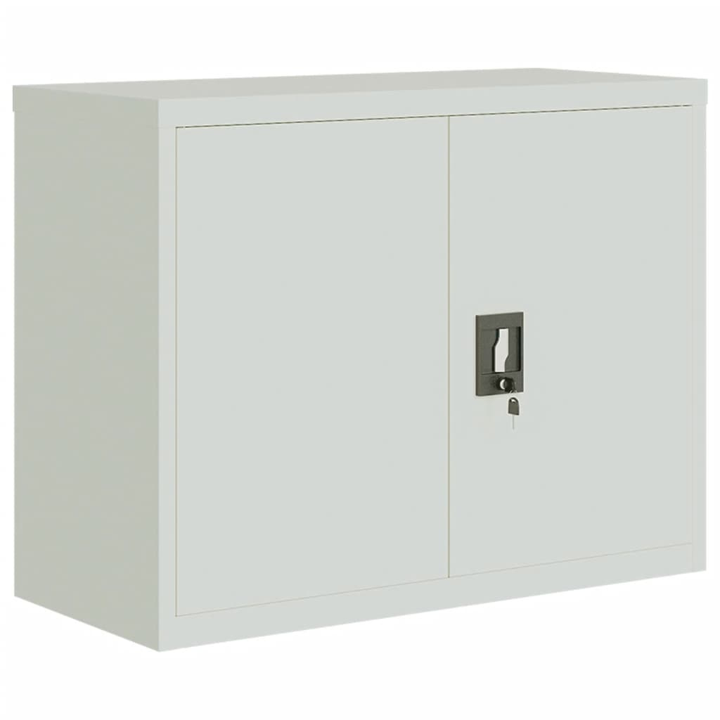 vidaXL armario archivador de acero gris claro 90x40x70 cm