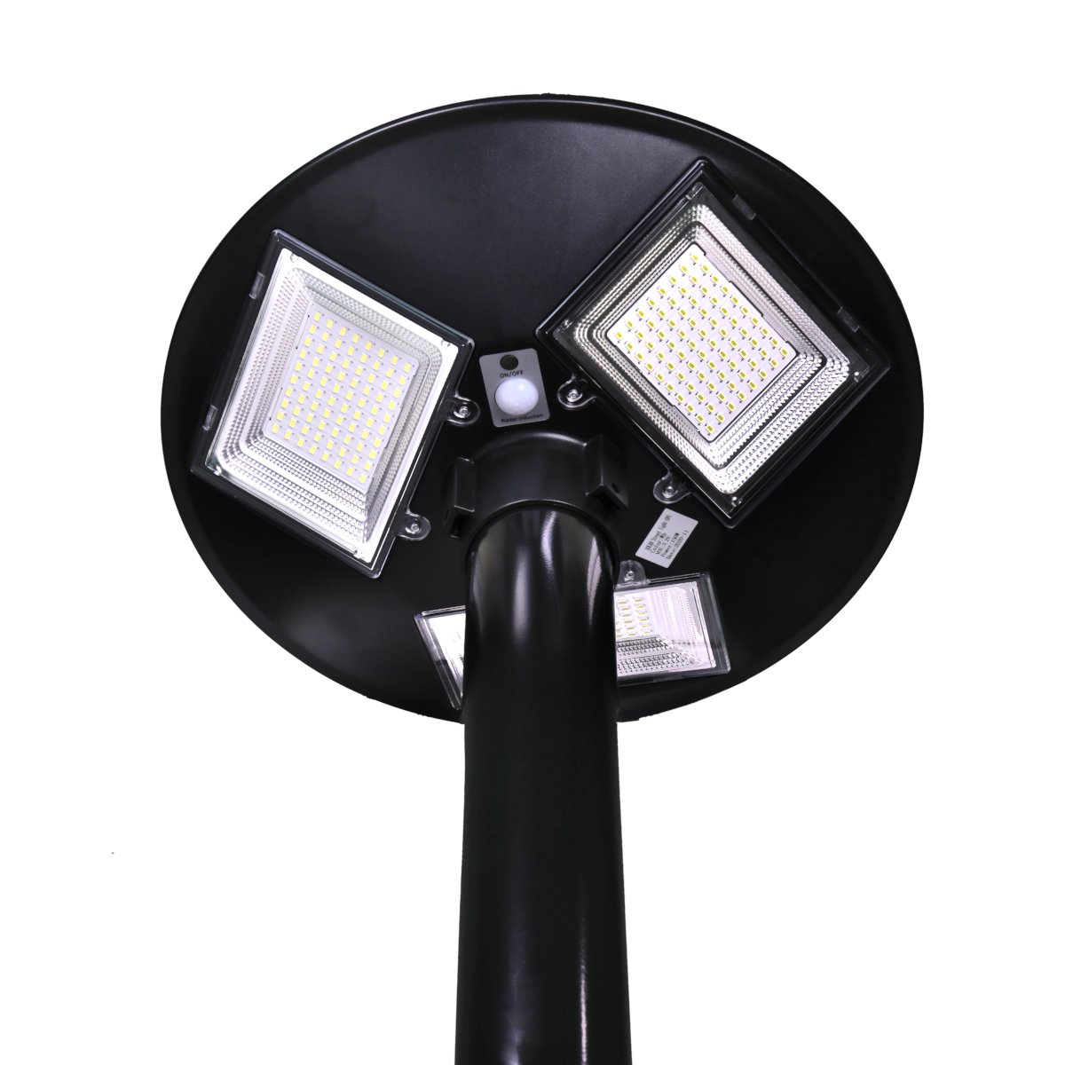 Farola solar LED ufo 1500 lm ip65, mando a distancia, sensor de presencia
