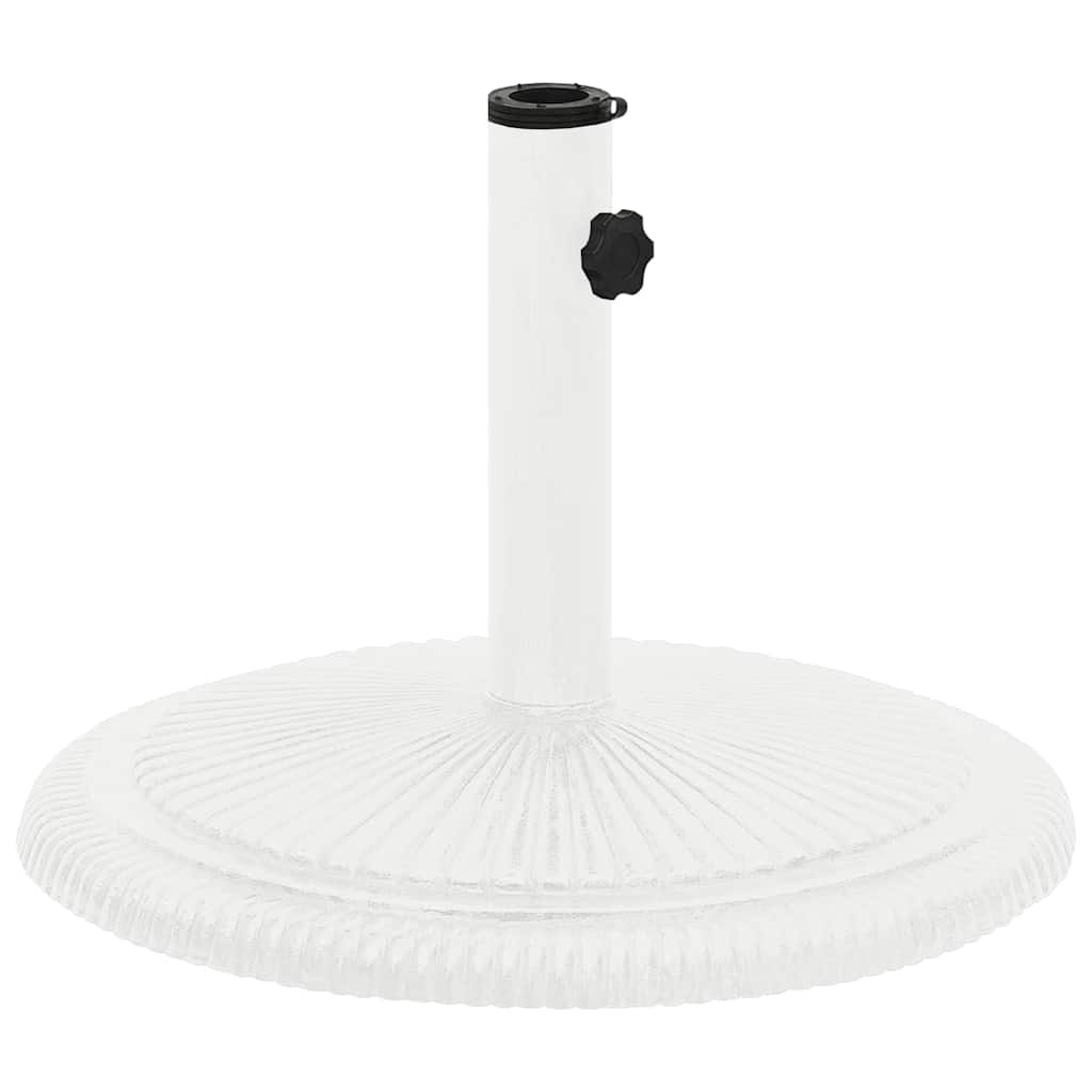 vidaXL base de sombrilla de hierro fundido blanco 45x45x30 cm