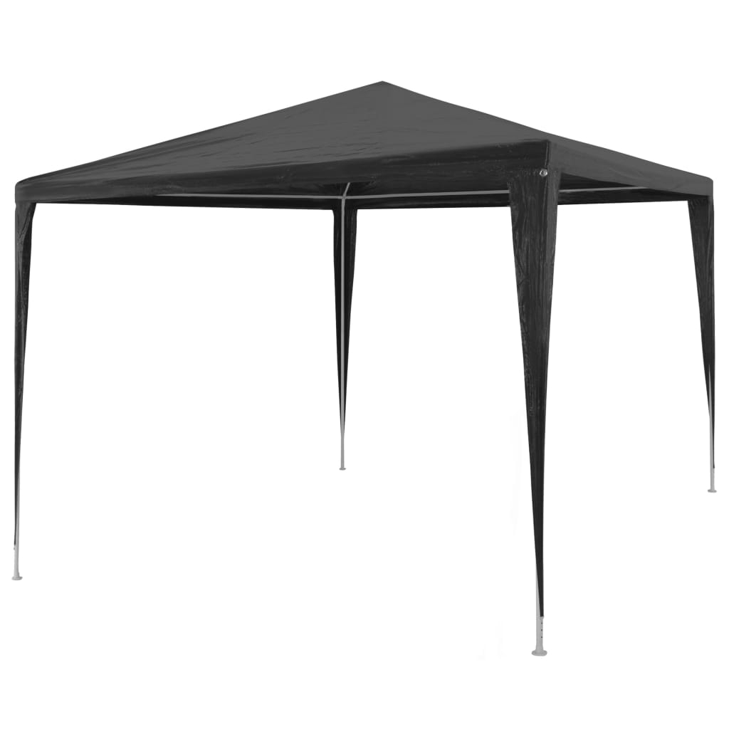 vidaXL carpa para fiestas pe gris antracita 3x3 m