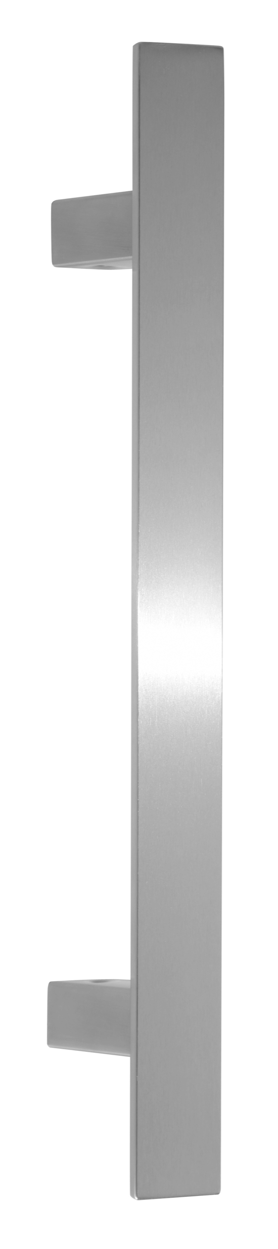 Tirador inclinado 60°, dis entre ejes=350 l=500 mm, acero inox satinado