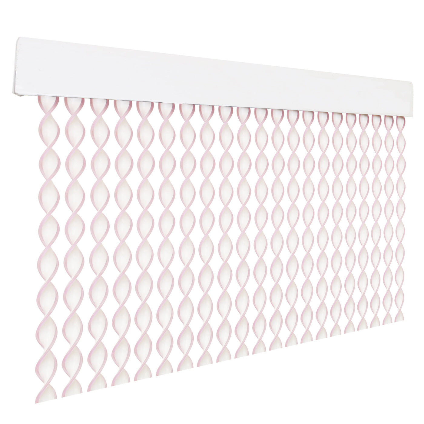 Cortina exterior o interior PVC (200x120cm, blanco+filo lila r5)