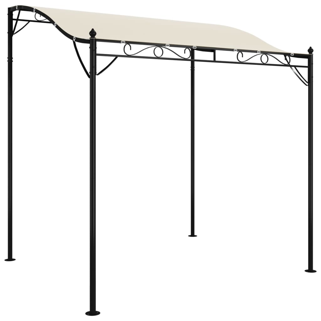 vidaXL toldo acero y tela color crema 2x2,3 m 180 g/m²