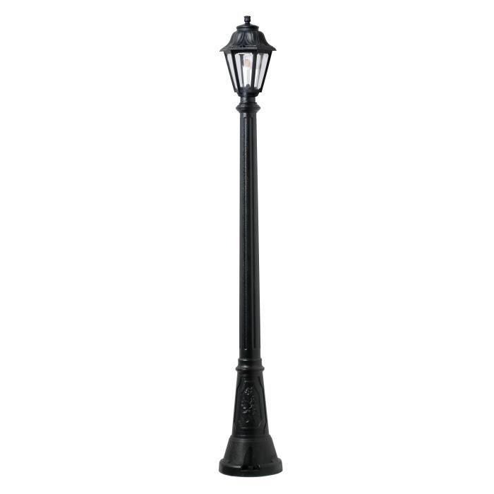 Lámpara de pie exterior fumagalli artu/anna - negro