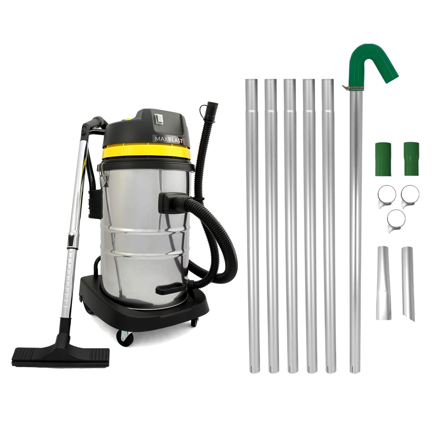 Aspiradora industrial 50l y postes de vacío de canalones