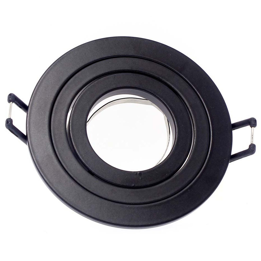 Foco empotrable orientable classic redondo negro wonderlamp 1xgu10