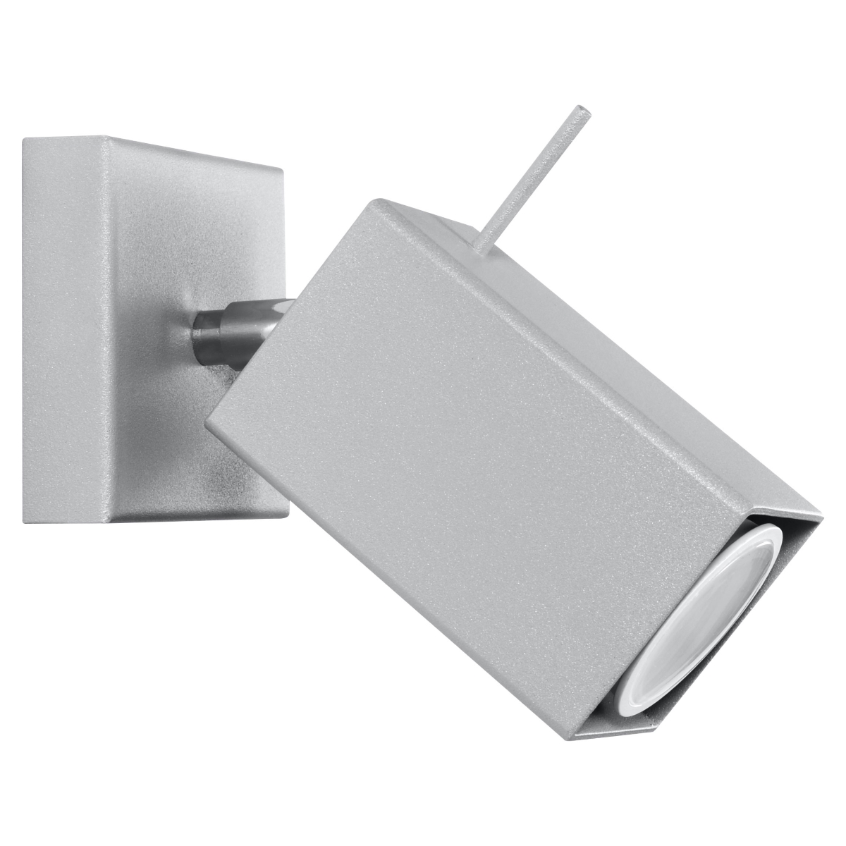 Lámpara de pared merida 1 gris acero 8x8x16cm