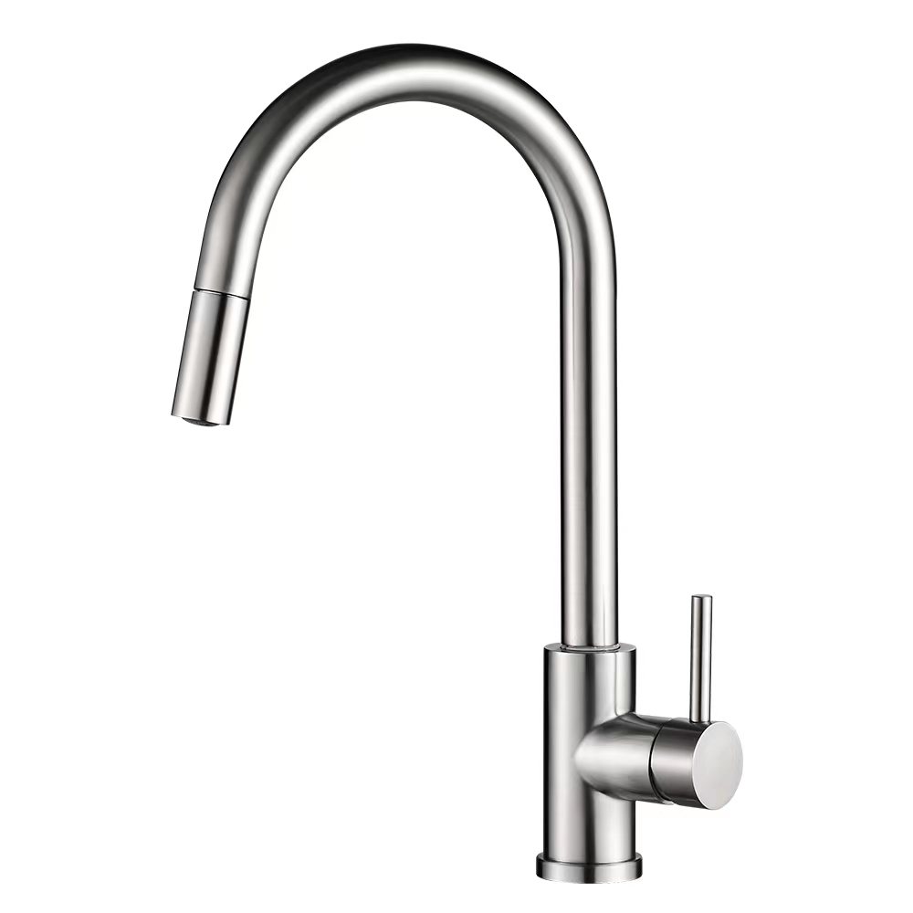 Valaz grifo de cocina acero cepillado monomando extraíble