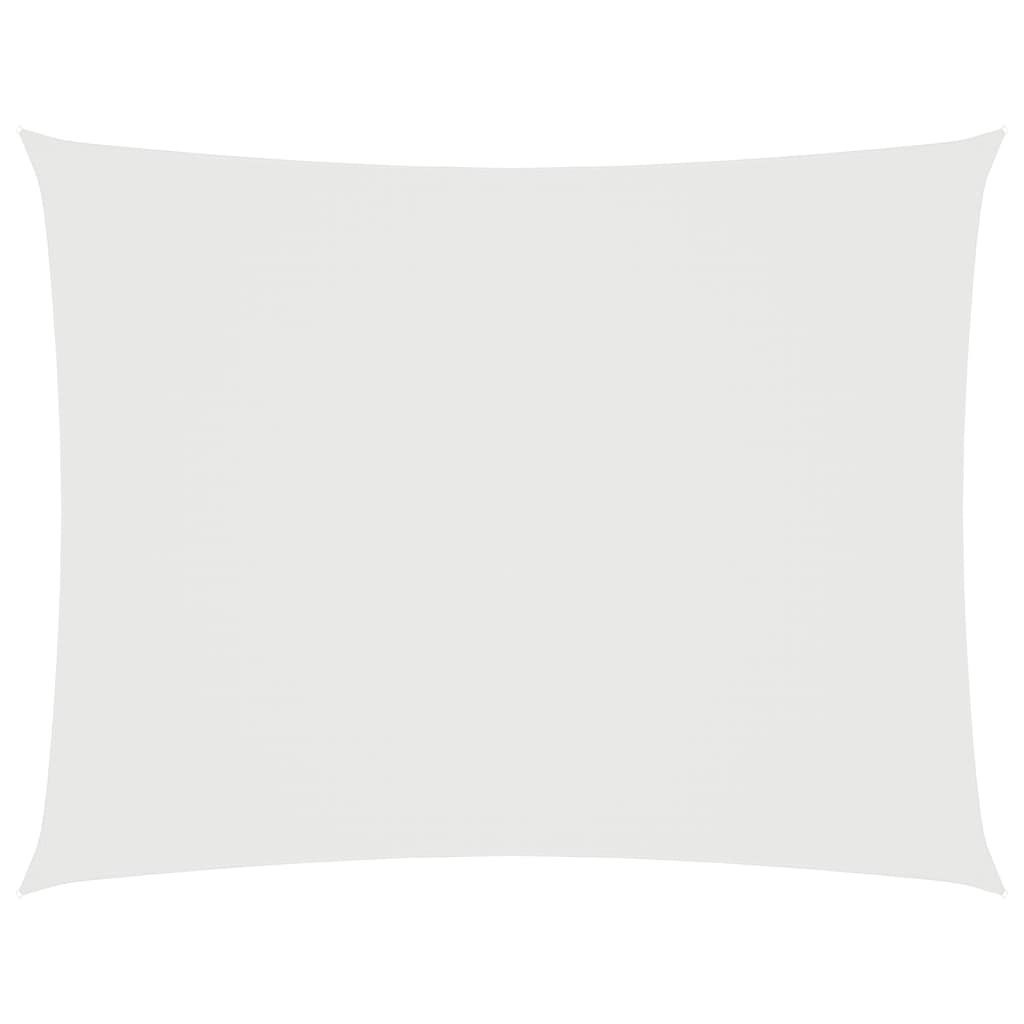 Toldo de vela rectangular tela oxford blanco 3x5 m