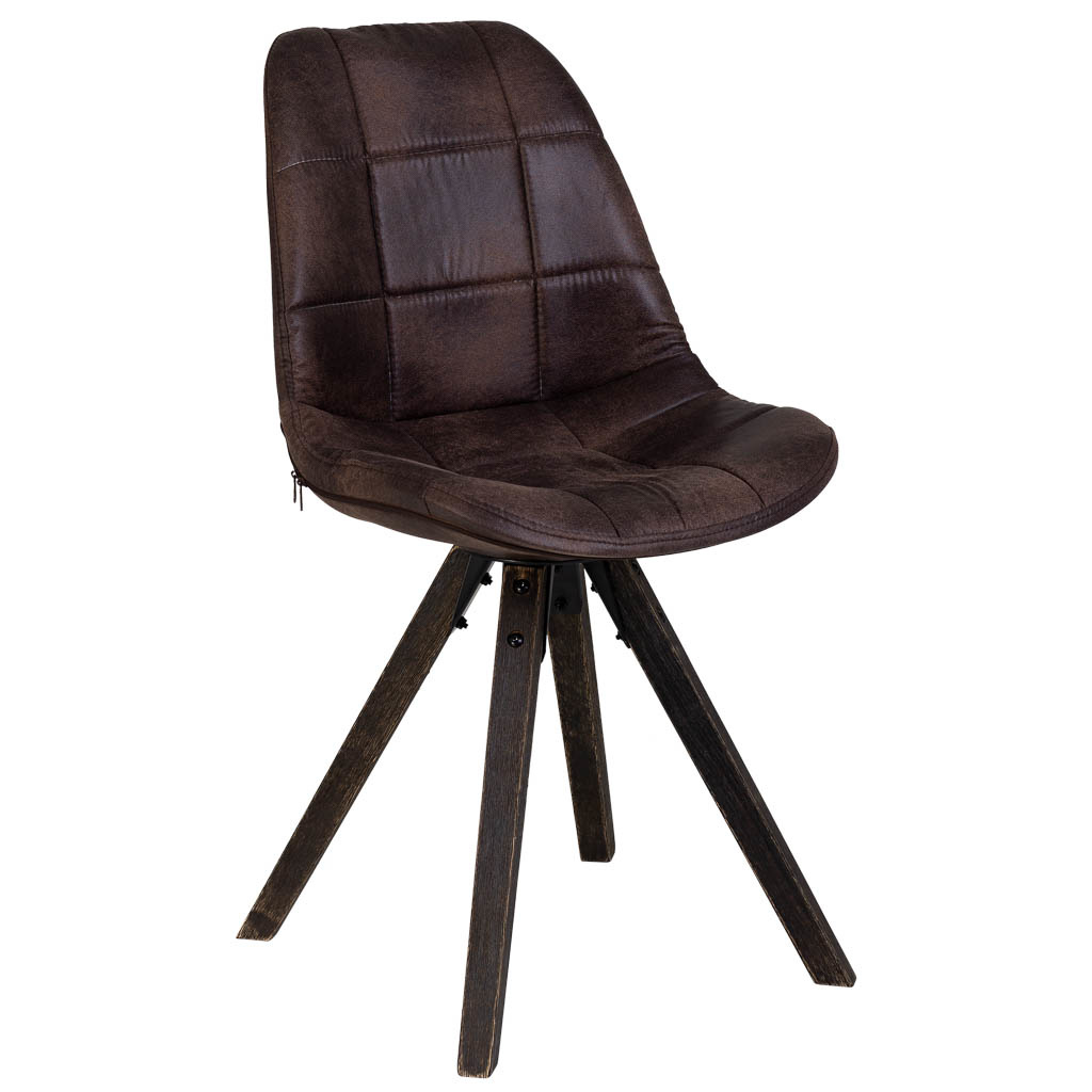 Silla de madera tapizada 48x44x84h cm