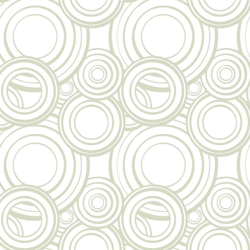 Papel pintado geométrico circular verde 60cm por 300cm