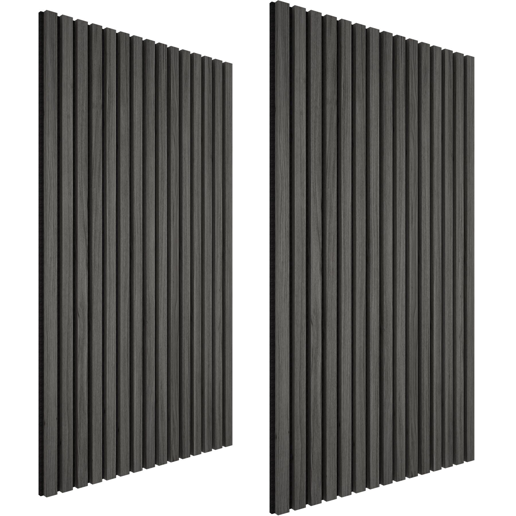 2 paneles de pared aspecto de madera 50x110x1,8 cm, roble negro